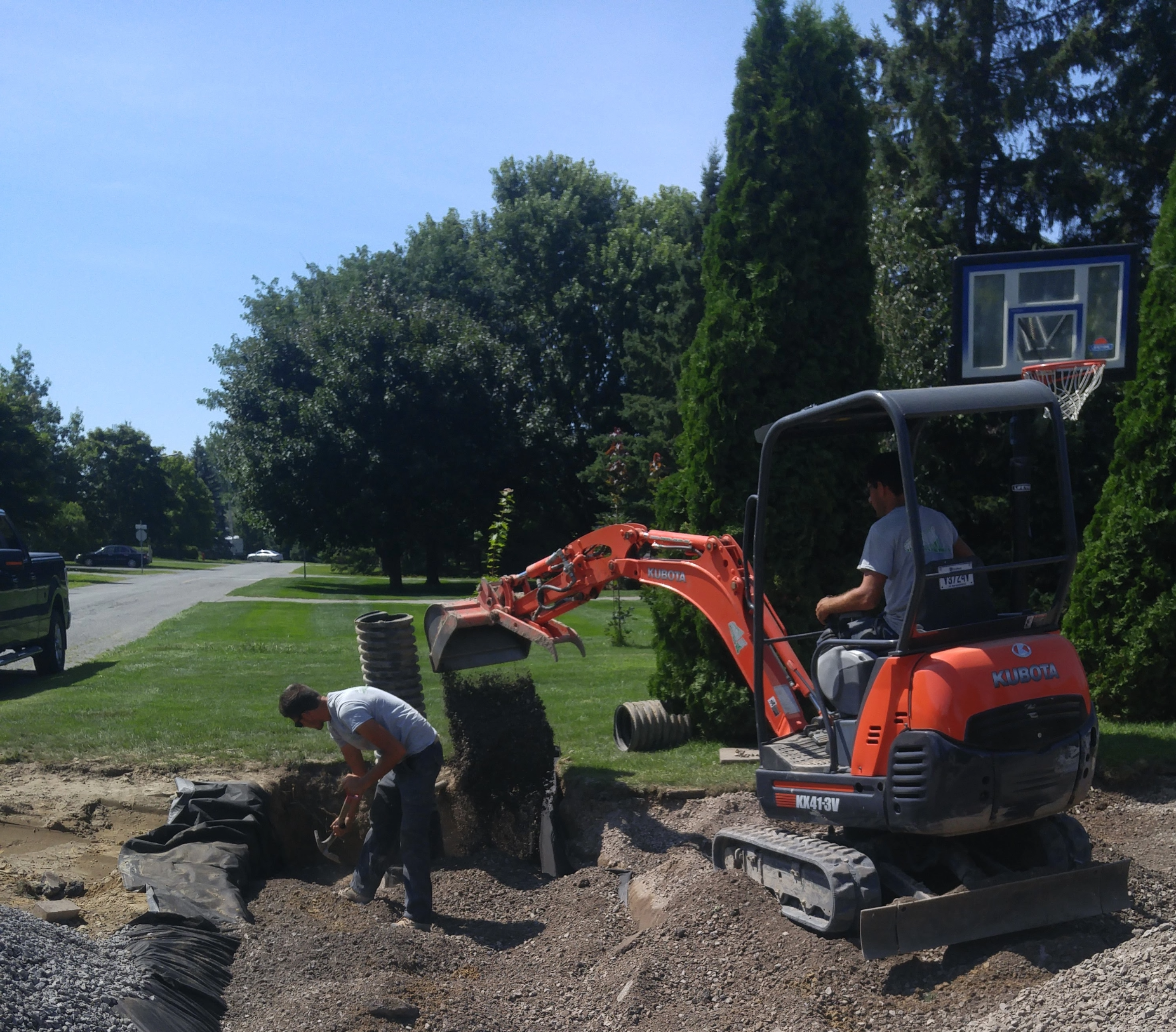 Mini-excavation